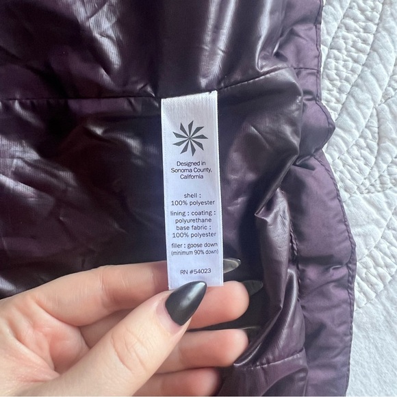 Athleta - Goose Down Downabout Puffer Jacket - Wild Raisin - Picture 9 of 13